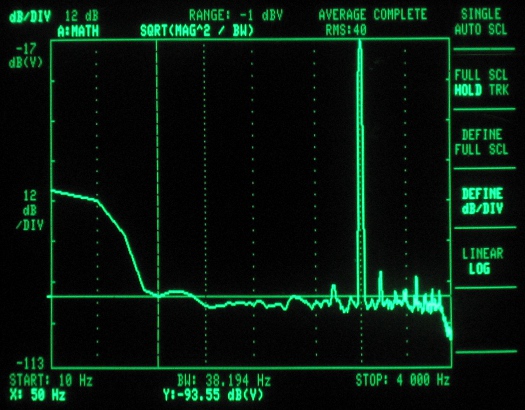 500kHz ADC frequency response